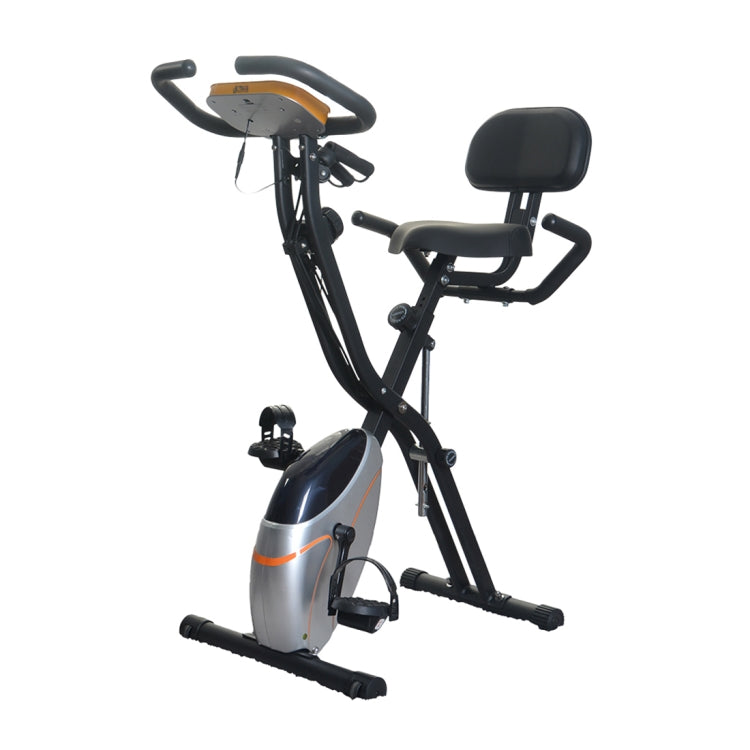 [JPN Warehouse] 38492 X-shape Indoor Magnetic Control Spinning Bike Fitness Bicycle with Backrest & LCD Display