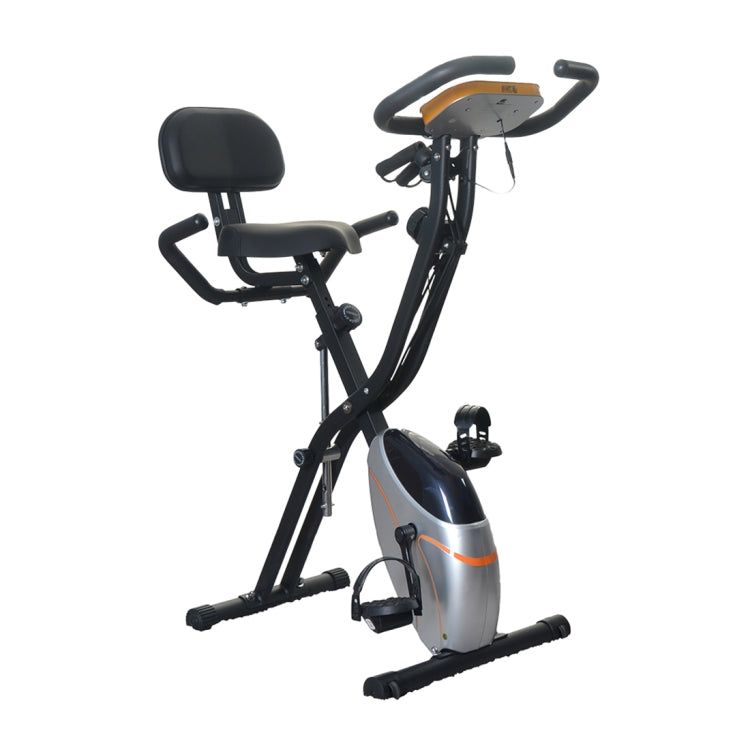 [JPN Warehouse] 38492 X-shape Indoor Magnetic Control Spinning Bike Fitness Bicycle with Backrest & LCD Display