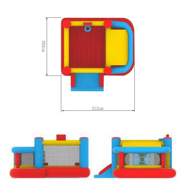 [US Warehouse] LEADZM BH-001 Inflatable Castle Oxford Cloth Scraping Material Inflatable Bouncer with Air Blower