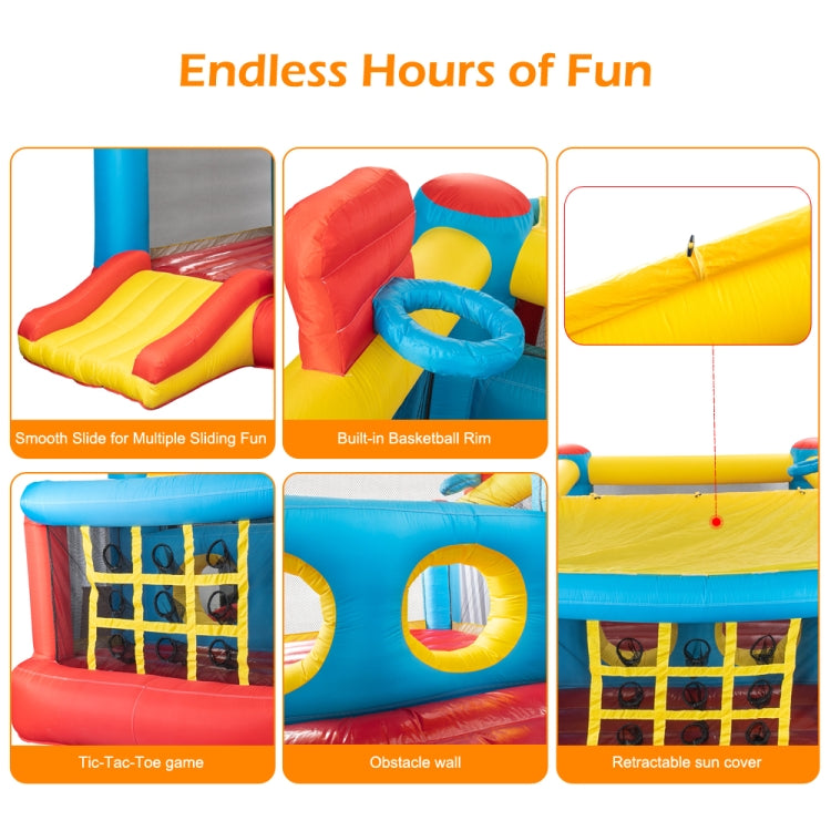[US Warehouse] LEADZM BH-001 Inflatable Castle Oxford Cloth Scraping Material Inflatable Bouncer with Air Blower