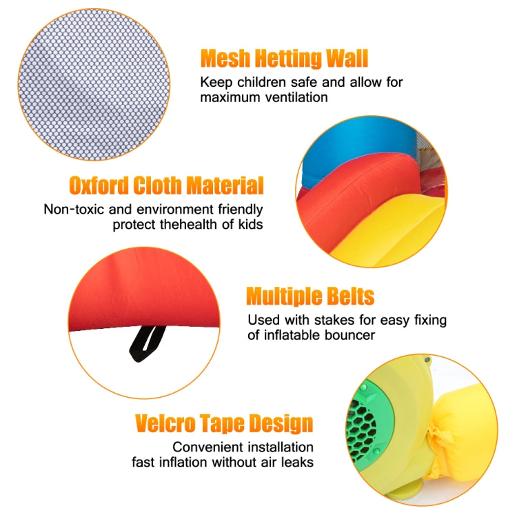 [US Warehouse] LEADZM BH-001 Inflatable Castle Oxford Cloth Scraping Material Inflatable Bouncer with Air Blower