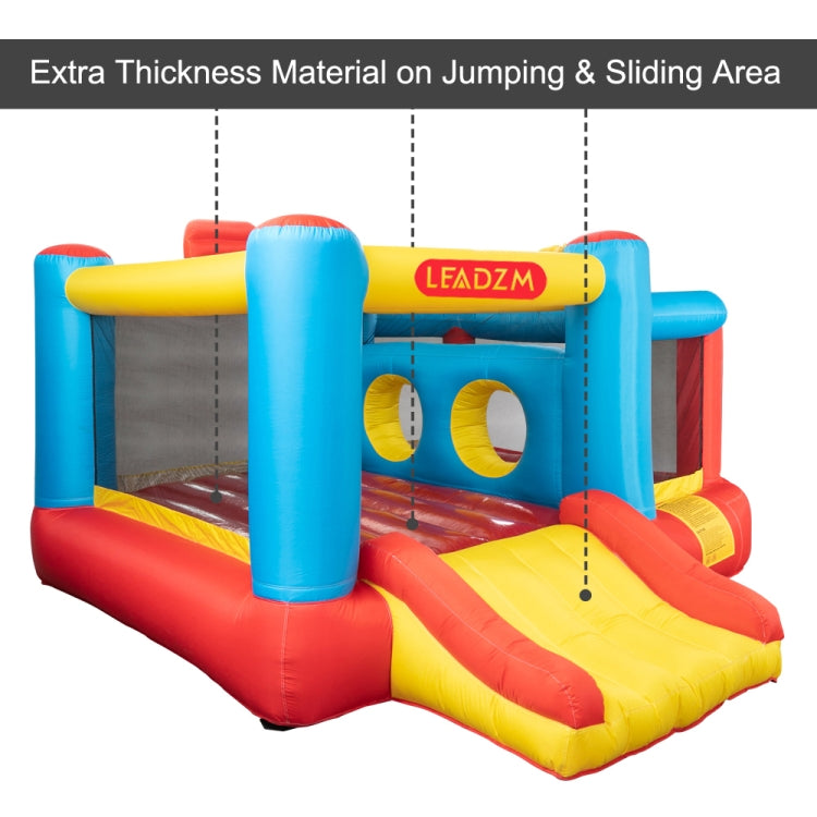 [US Warehouse] LEADZM BH-001 Inflatable Castle Oxford Cloth Scraping Material Inflatable Bouncer with Air Blower
