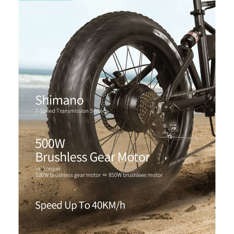[EU Warehouse] M1 PRO 500W 18-22KM / H Foldable Aluminum Alloy Electric Bicycle with 20 inch Tires & LCD Display