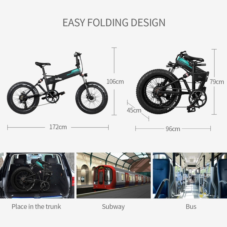 [EU Warehouse] M1 PRO 500W 18-22KM / H Foldable Aluminum Alloy Electric Bicycle with 20 inch Tires & LCD Display