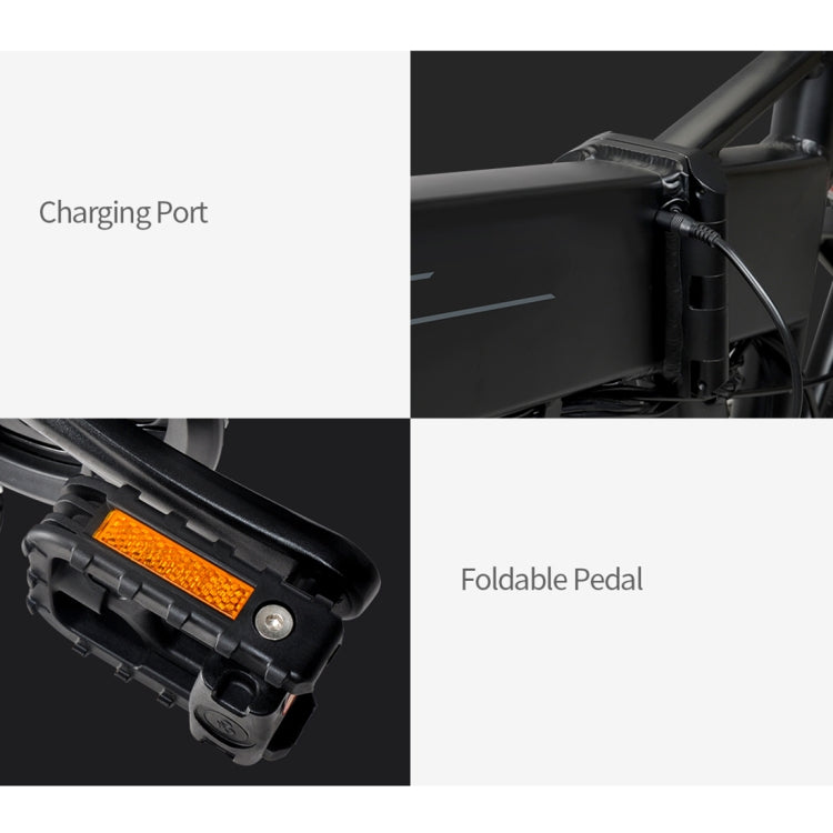 [EU Warehouse] M1 PRO 500W 18-22KM / H Foldable Aluminum Alloy Electric Bicycle with 20 inch Tires & LCD Display