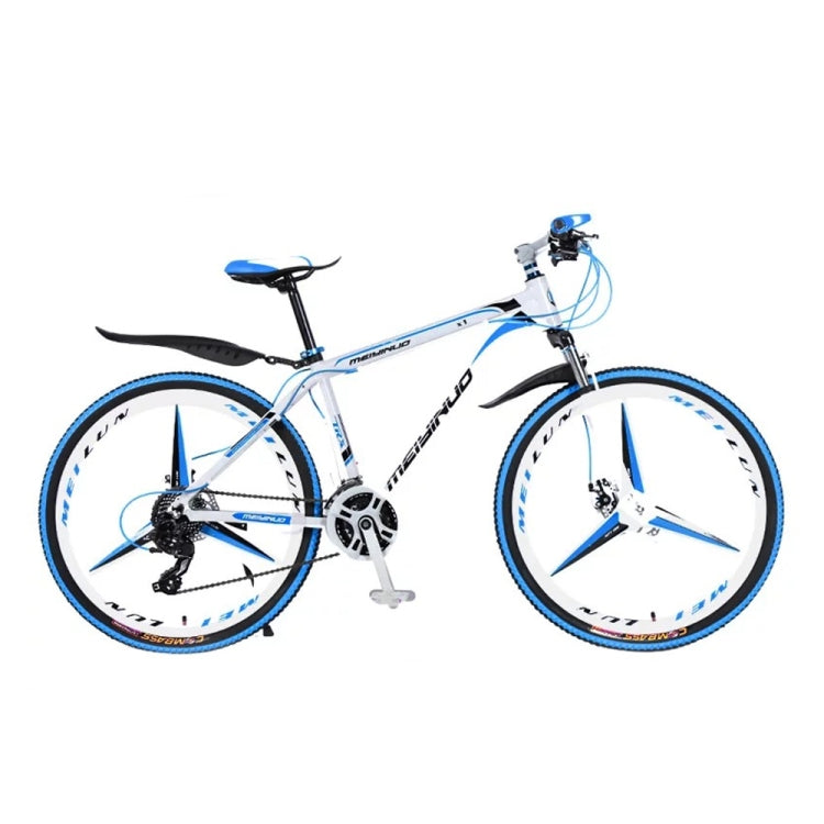 [US Warehouse] MEIYINUO 26 inch Python-shaped Mountain Bike Single Wheel Double Disc Brake Road Bike(Blue)