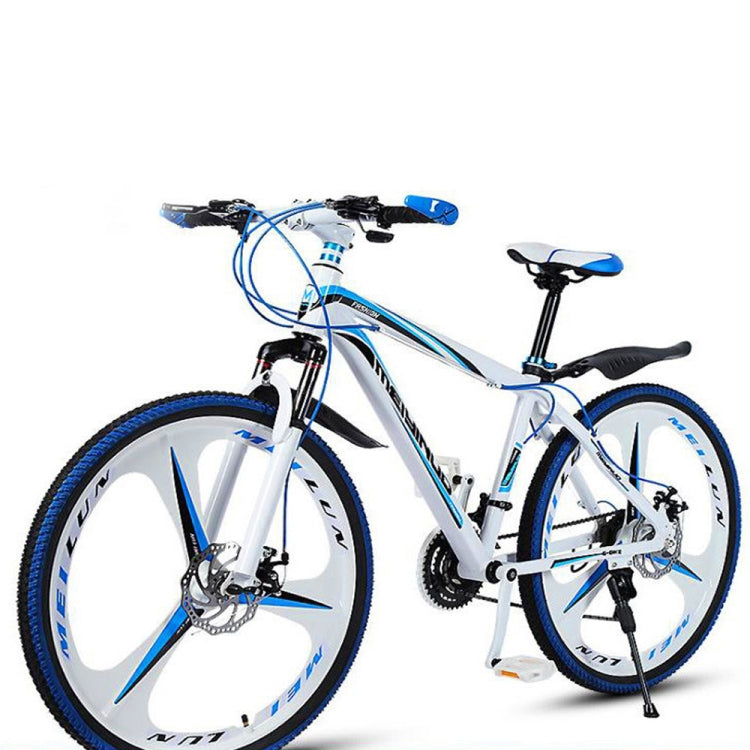 [US Warehouse] MEIYINUO 26 inch Python-shaped Mountain Bike Single Wheel Double Disc Brake Road Bike(Blue)