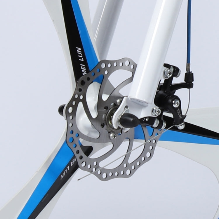 [US Warehouse] MEIYINUO 26 inch Python-shaped Mountain Bike Single Wheel Double Disc Brake Road Bike(Blue)