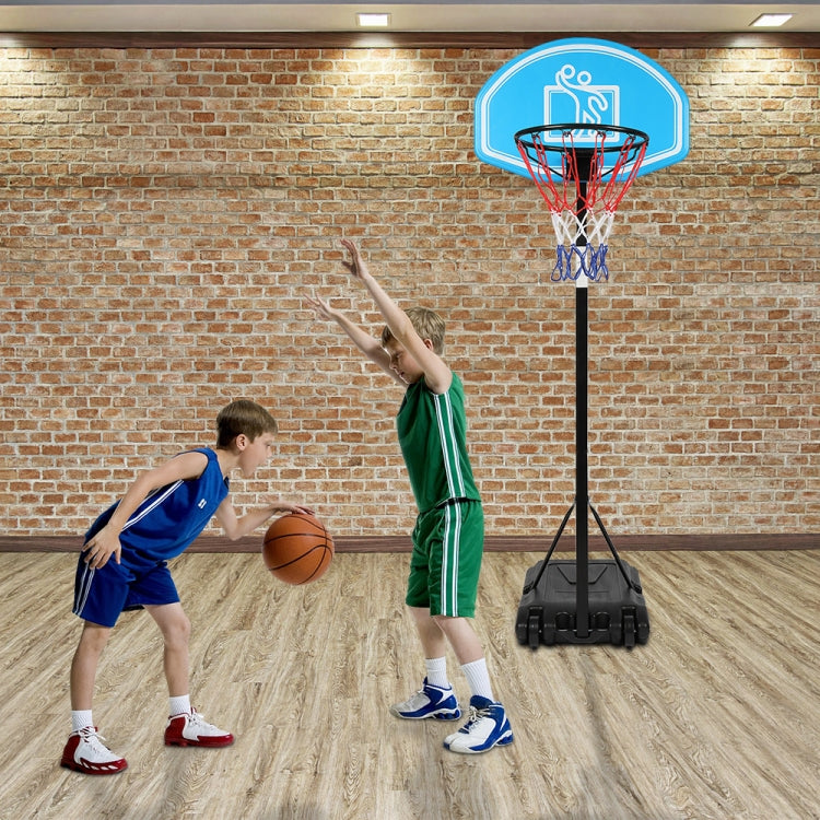 [US Warehouse] Portable Movable Height-adjustable Indoor and Outdoor Youth Basketball Stand, Suitable for No. 7 Ball