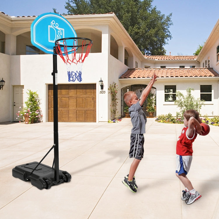 [US Warehouse] Portable Movable Height-adjustable Indoor and Outdoor Youth Basketball Stand, Suitable for No. 7 Ball