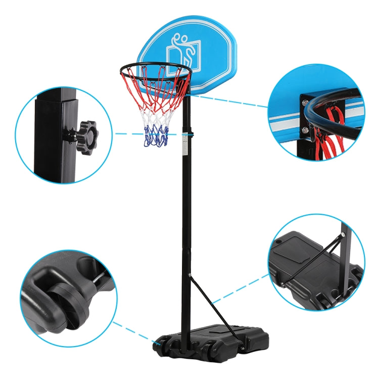 [US Warehouse] Portable Movable Height-adjustable Indoor and Outdoor Youth Basketball Stand, Suitable for No. 7 Ball