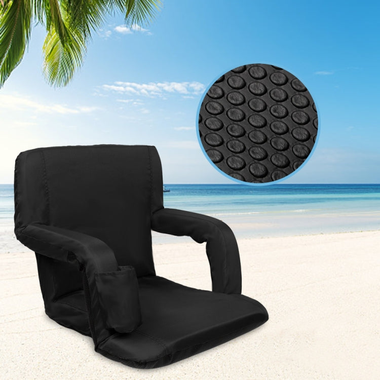 [US Warehouse] 2 PCS 21 inch Simple Style Stadium Waterproof Cushion Grandstand Chair with Beverage Bag
