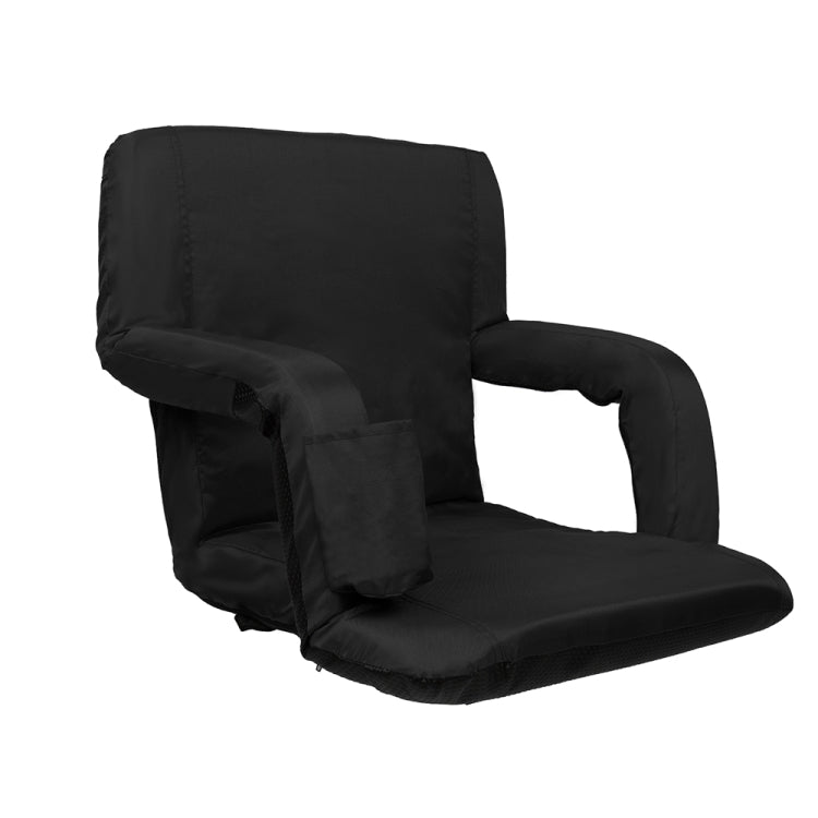 [US Warehouse] 2 PCS 21 inch Simple Style Stadium Waterproof Cushion Grandstand Chair with Beverage Bag