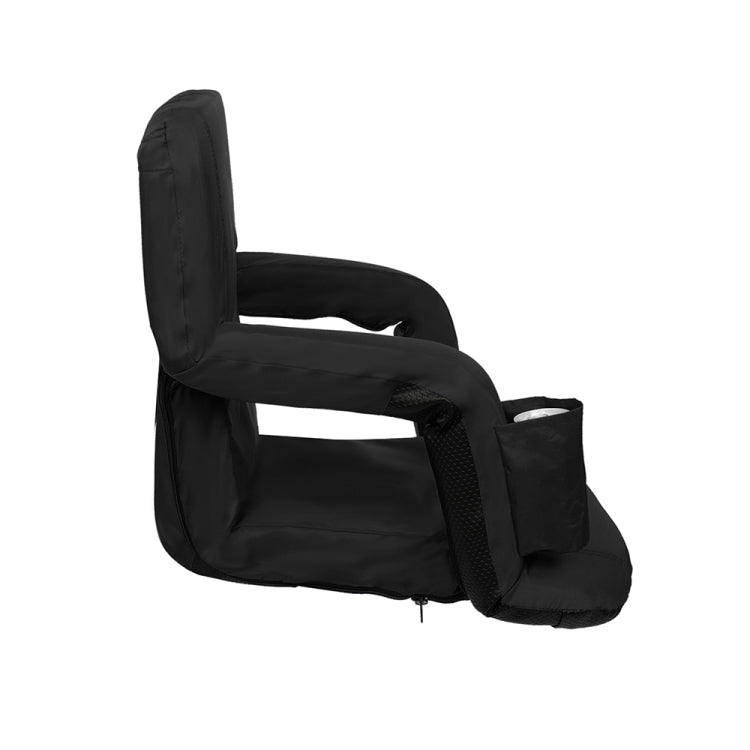 [US Warehouse] 2 PCS 21 inch Simple Style Stadium Waterproof Cushion Grandstand Chair with Beverage Bag