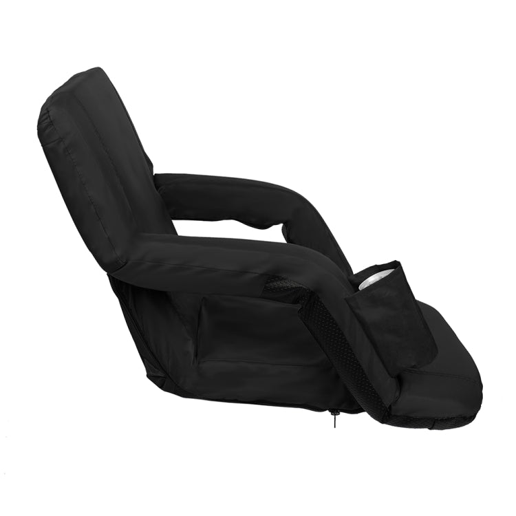 [US Warehouse] 2 PCS 21 inch Simple Style Stadium Waterproof Cushion Grandstand Chair with Beverage Bag