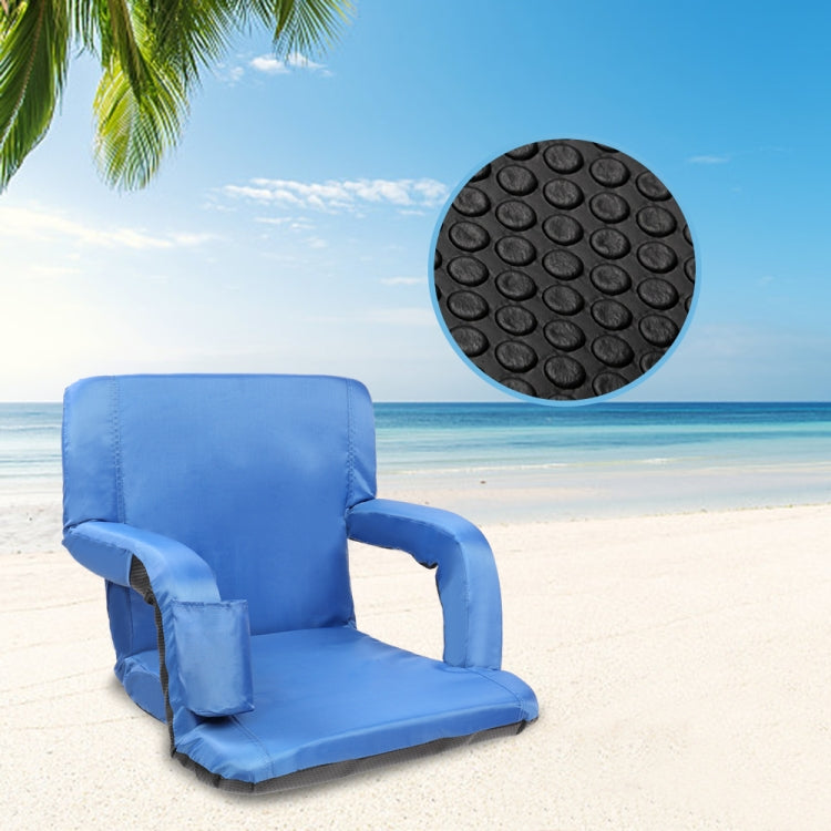 [US Warehouse] 2 PCS 21 inch Simple Style Stadium Waterproof Cushion Grandstand Chair with Beverage Bag
