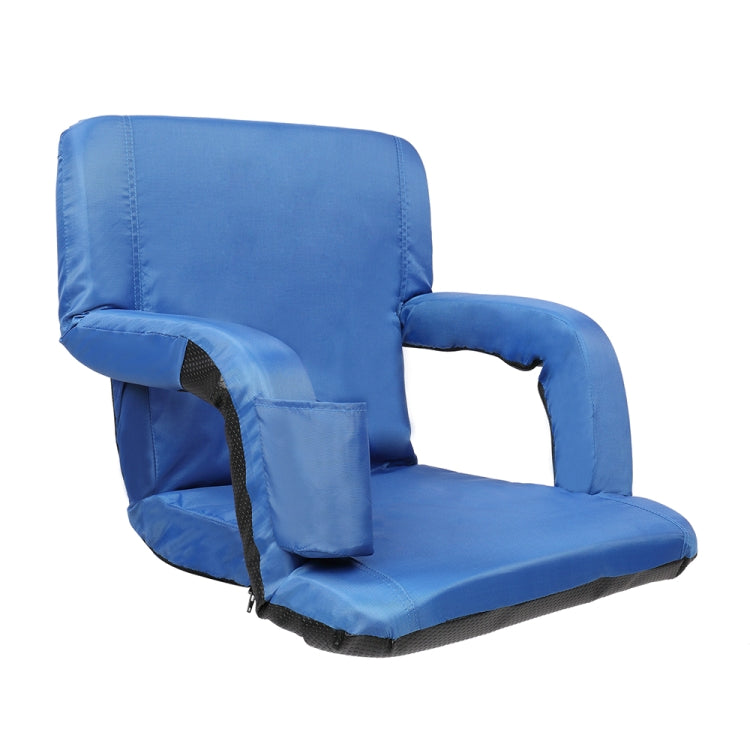 [US Warehouse] 2 PCS 21 inch Simple Style Stadium Waterproof Cushion Grandstand Chair with Beverage Bag