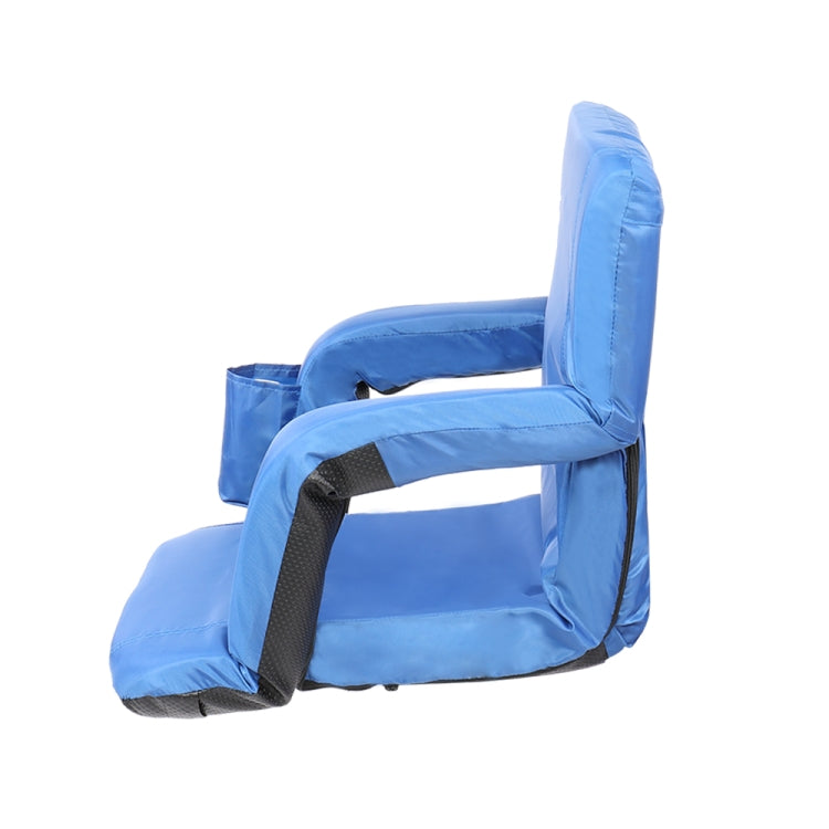 [US Warehouse] 2 PCS 21 inch Simple Style Stadium Waterproof Cushion Grandstand Chair with Beverage Bag