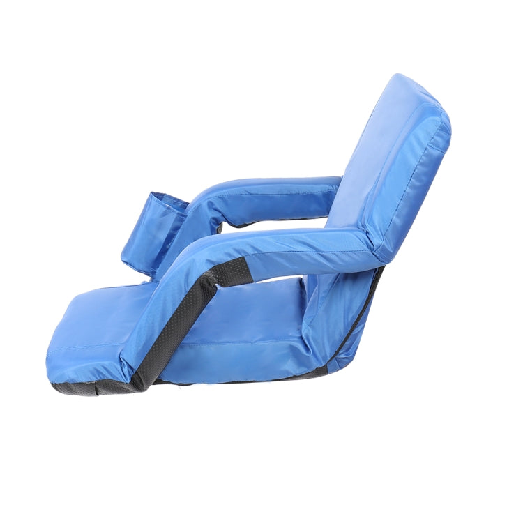 [US Warehouse] 2 PCS 21 inch Simple Style Stadium Waterproof Cushion Grandstand Chair with Beverage Bag