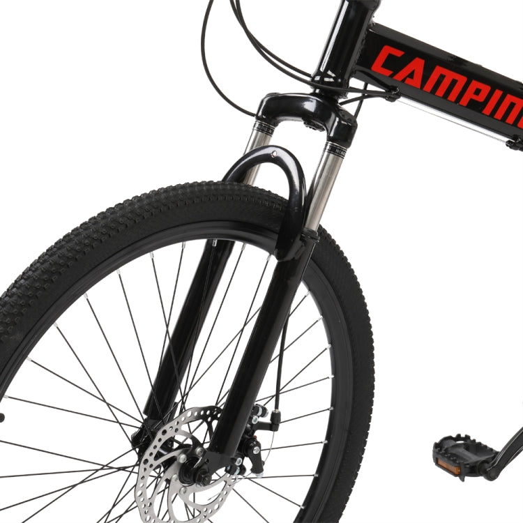 [US Warehouse] 24 inch 21-speed Foldable Mountain Bike with Riding Bag