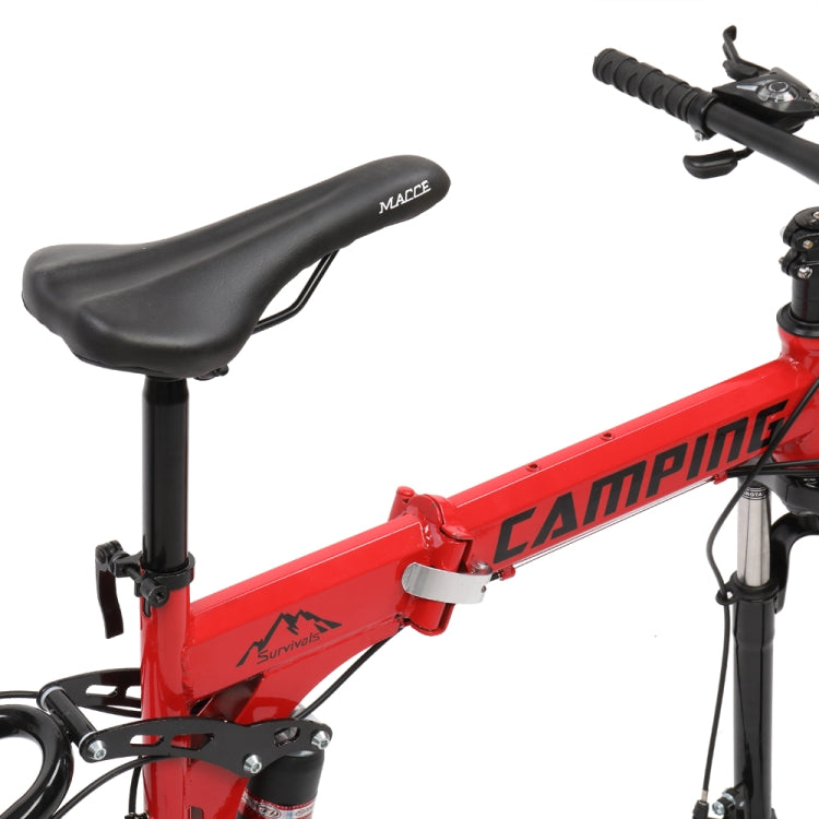 [US Warehouse] 24 inch 21-speed Foldable Mountain Bike with Riding Bag