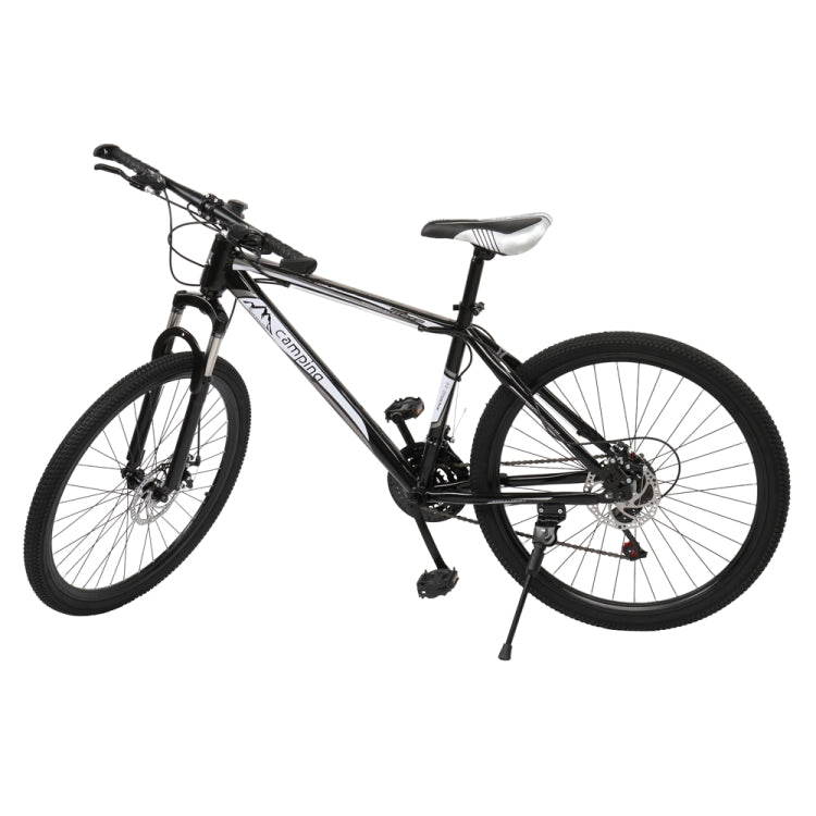 [US Warehouse] 26 inch 21-speed Mountain Bike with Riding Bagï¼ˆBlack Whiteï¼‰
