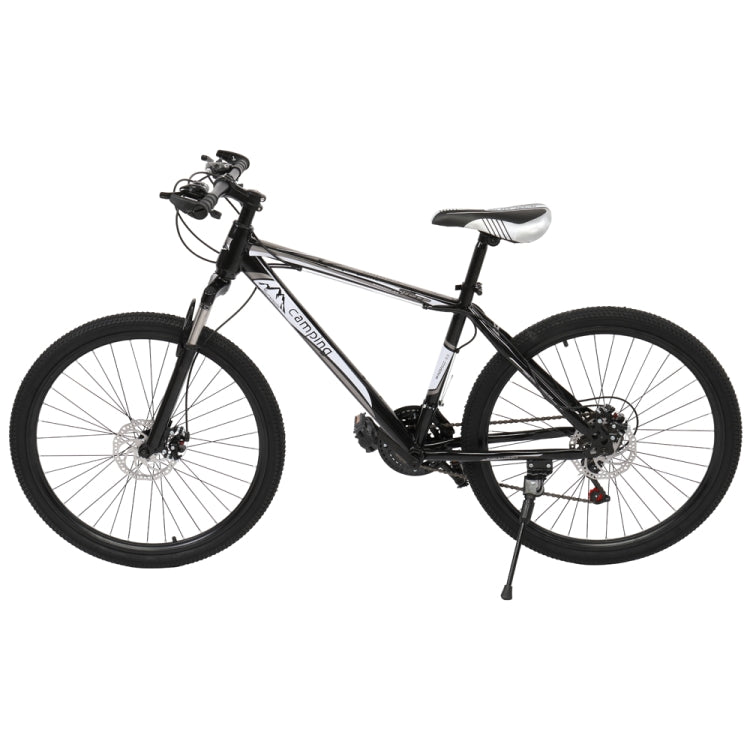 [US Warehouse] 26 inch 21-speed Mountain Bike with Riding Bagï¼ˆBlack Whiteï¼‰