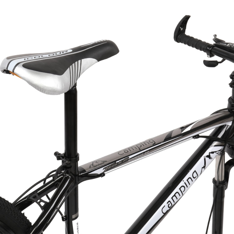 [US Warehouse] 26 inch 21-speed Mountain Bike with Riding Bagï¼ˆBlack Whiteï¼‰