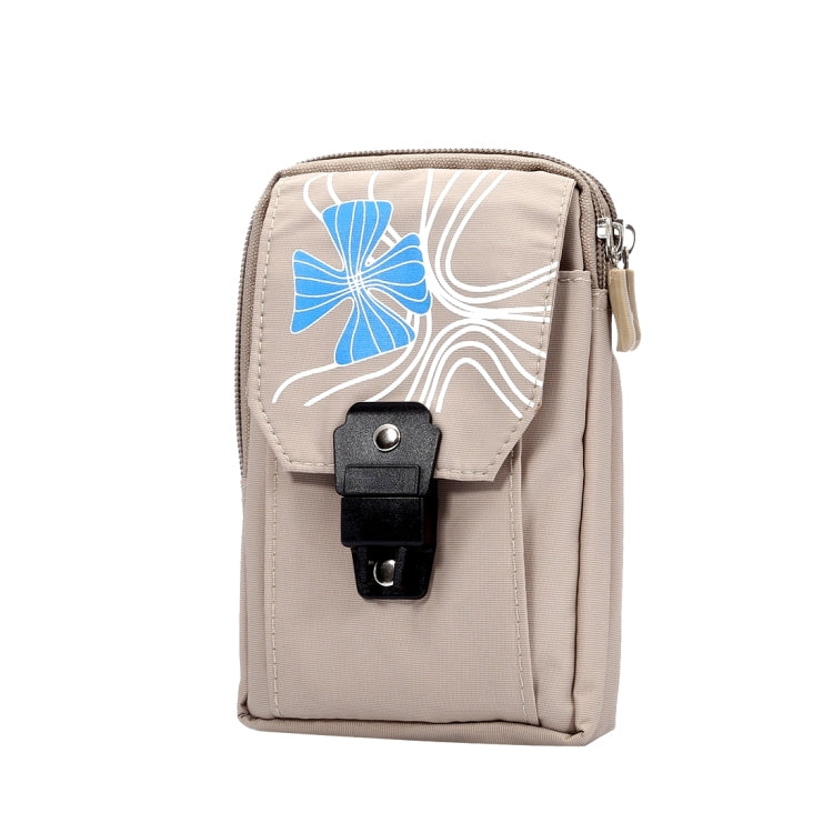 5.7 inch Multifuctional Flow Flower Pattern Sports Storage Waist Packs / Waist Bag / Hiking Bag / Camping Bag with Hanging Hook for iPhone 6s Plus / 6 Plus, Samsung S7 Edge / S7 / S6 Edge+ / A9, LG G5