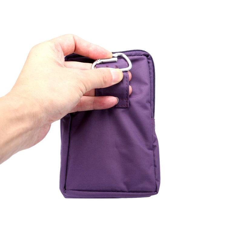 5.7 inch Multifuctional Flow Flower Pattern Sports Storage Waist Packs / Waist Bag / Hiking Bag / Camping Bag with Hanging Hook for iPhone 6s Plus / 6 Plus, Samsung S7 Edge / S7 / S6 Edge+ / A9, LG G5