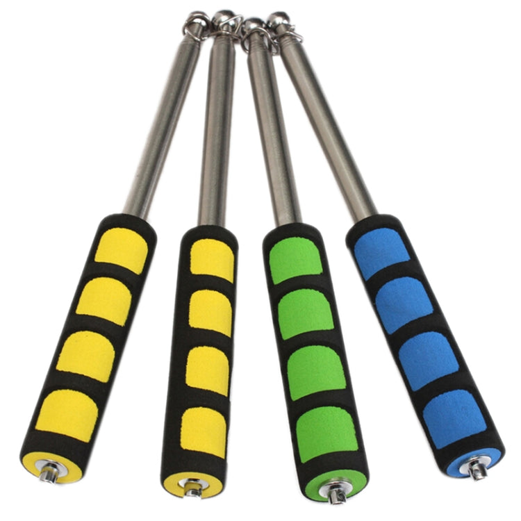 10 PCS 1.2M 6 Knots Multi-function Telescopic Stainless Steel Sponge Teaching Stick Guide Flagpole Signal Flag, Random Color Delivery