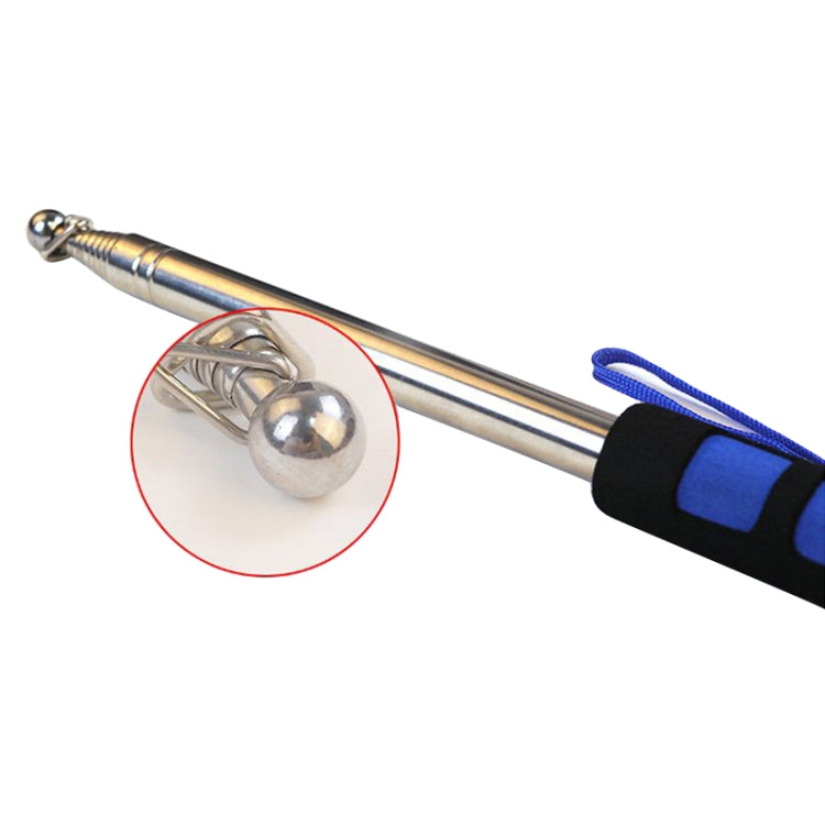 10 PCS 1.2M 6 Knots Multi-function Telescopic Stainless Steel Sponge Teaching Stick Guide Flagpole Signal Flag, Random Color Delivery