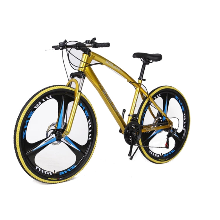 [US Warehouse] 26 inch Full Suspension 21-speed Aluminum Alloy Frame Road Bikes Mountain Bikes(Yellow)