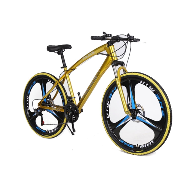 [US Warehouse] 26 inch Full Suspension 21-speed Aluminum Alloy Frame Road Bikes Mountain Bikes(Yellow)
