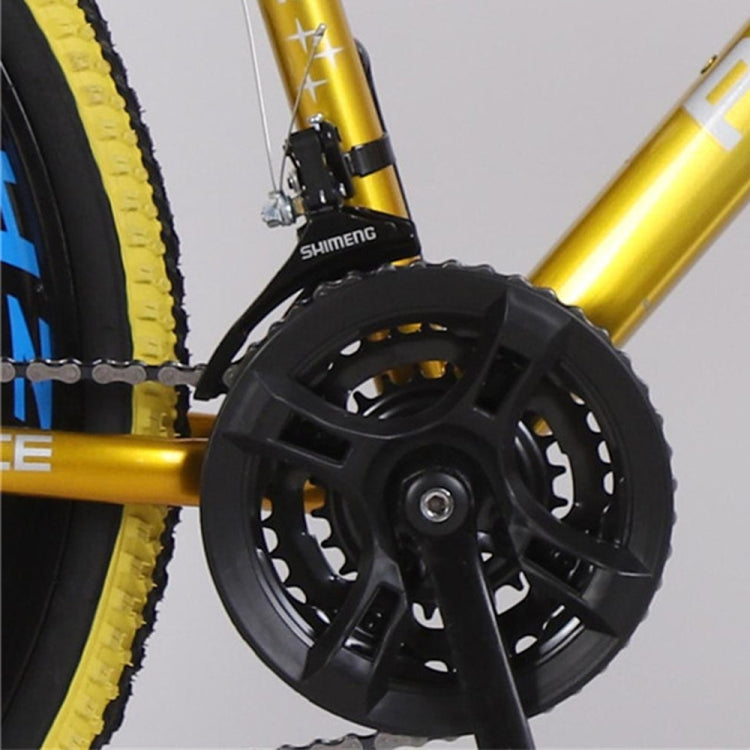 [US Warehouse] 26 inch Full Suspension 21-speed Aluminum Alloy Frame Road Bikes Mountain Bikes(Yellow)