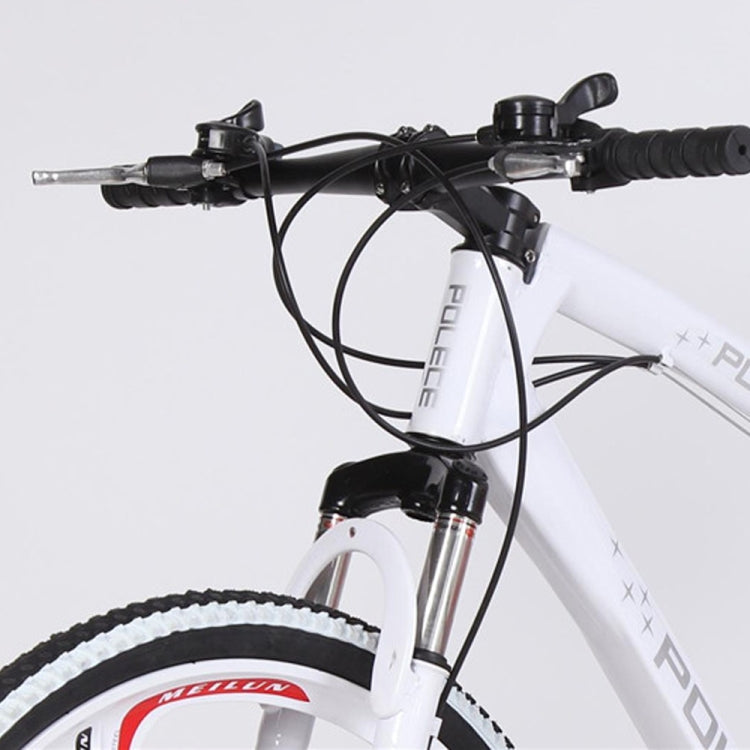 [US Warehouse] 26 inch Full Suspension 21-speed Aluminum Alloy Frame Road Bikes Mountain Bikes(White)