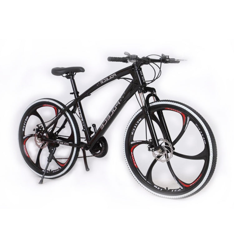 [US Warehouse] 26 inch Full Suspension 21-speed Aluminum Alloy Frame Road Bikes Mountain Bikes(Black)