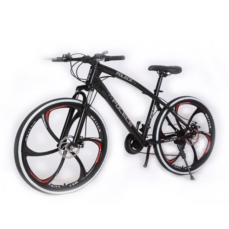 [US Warehouse] 26 inch Full Suspension 21-speed Aluminum Alloy Frame Road Bikes Mountain Bikes(Black)