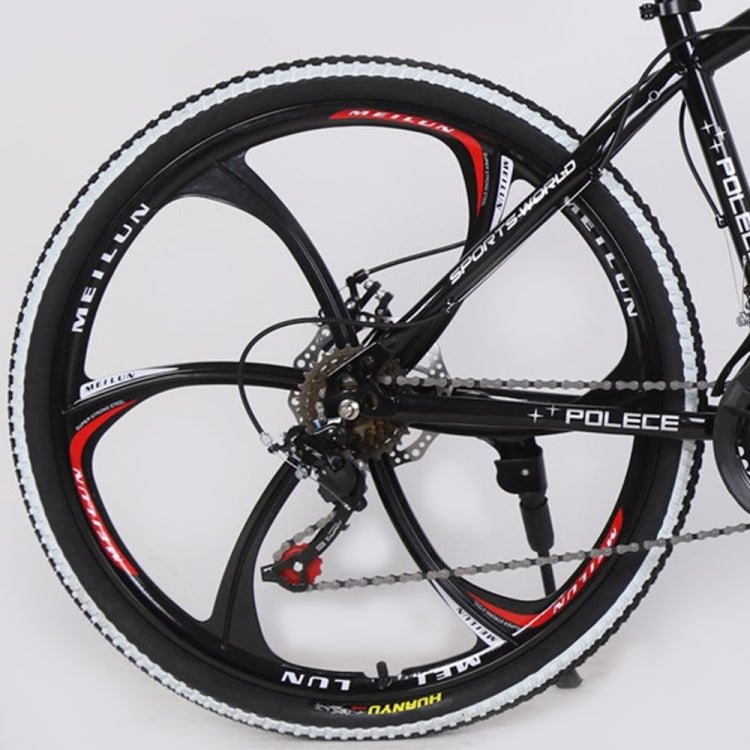 [US Warehouse] 26 inch Full Suspension 21-speed Aluminum Alloy Frame Road Bikes Mountain Bikes(Black)