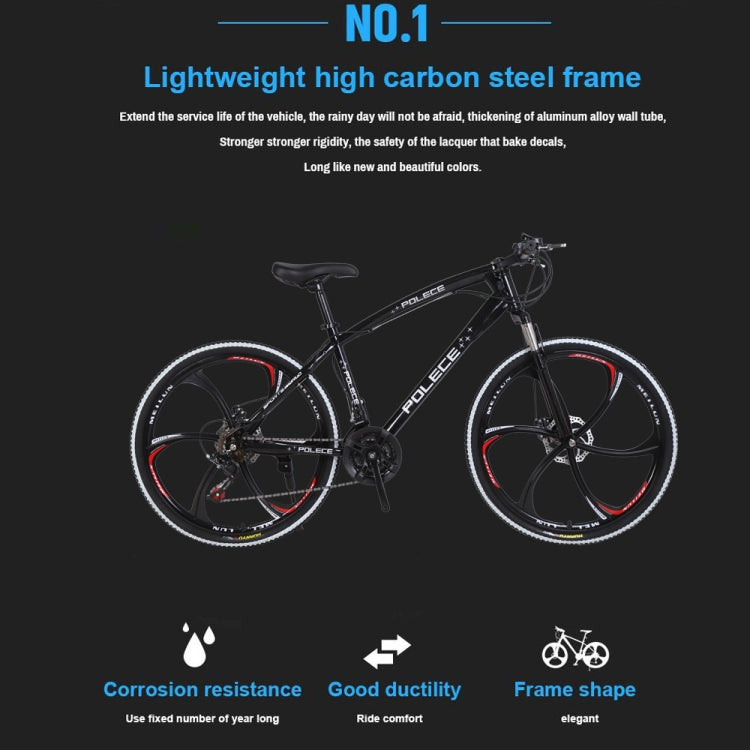 [US Warehouse] 26 inch Full Suspension 21-speed Aluminum Alloy Frame Road Bikes Mountain Bikes(Black)
