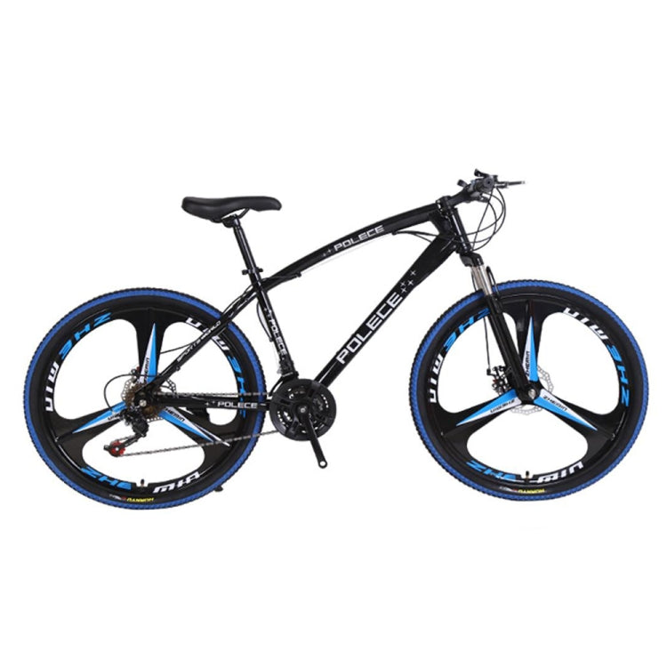 [US Warehouse] 26 inch Full Suspension 21-speed Aluminum Alloy Frame Road Bikes Mountain Bikes(Black Blue)
