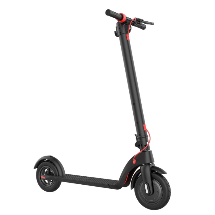 [US Warehouse] X7 Outdoor Waterproof Foldable Off-road Scooter with 8.5 inch Vacuum Tires & LCD Display& LED Lights & 6.4AH Lithium Battery, Load-bearing: 20-100kg (Black)