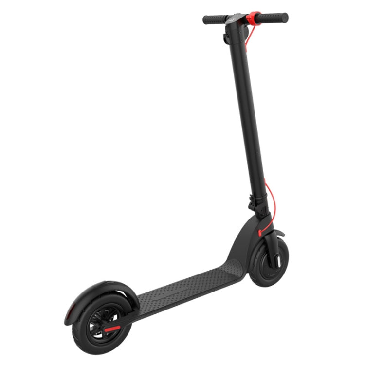 [US Warehouse] X7 Outdoor Waterproof Foldable Off-road Scooter with 8.5 inch Vacuum Tires & LCD Display& LED Lights & 6.4AH Lithium Battery, Load-bearing: 20-100kg (Black)