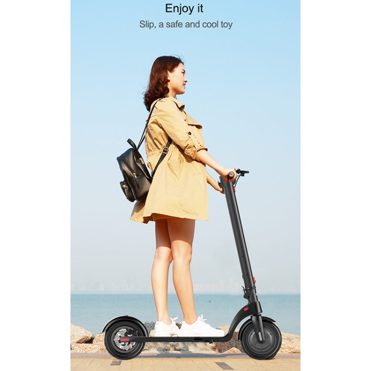 [EU Warehouse] X7 Outdoor Waterproof Foldable Off-road Scooter with 8.5 inch Vacuum Tires & LCD Display& LED Lights & 6.4AH Lithium Battery, Load-bearing: 20-100kg (Black)