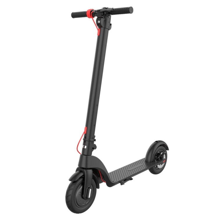 [EU Warehouse] X7 Outdoor Waterproof Foldable Off-road Scooter with 10 inch Vacuum Tires & LCD Display & LED Lights & 6.4AH Lithium Battery, Load-bearing: 20-100kg (Black)