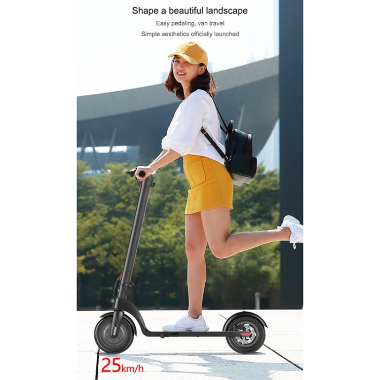[EU Warehouse] X7 Outdoor Waterproof Foldable Off-road Scooter with 10 inch Vacuum Tires & LCD Display & LED Lights & 6.4AH Lithium Battery, Load-bearing: 20-100kg (Black)