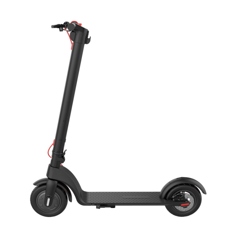 [EU Warehouse] X7 Outdoor Waterproof Foldable Off-road Scooter with 10 inch Vacuum Tires & LCD Display & LED Lights & 6.4AH Lithium Battery, Load-bearing: 20-100kg (Black)