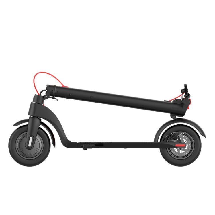 [EU Warehouse] X7 Outdoor Waterproof Foldable Off-road Scooter with 10 inch Vacuum Tires & LCD Display & LED Lights & 6.4AH Lithium Battery, Load-bearing: 20-100kg (Black)