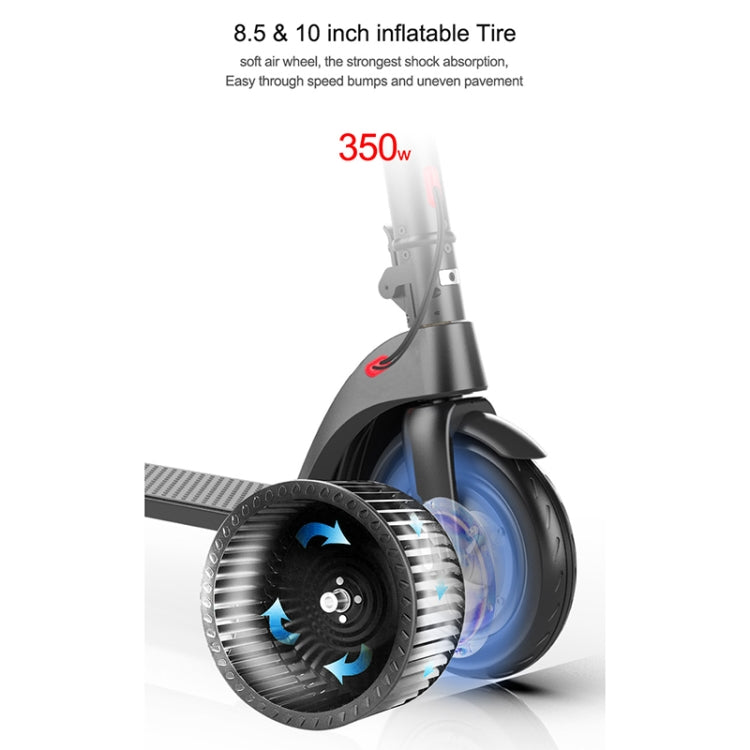 [EU Warehouse] X7 Outdoor Waterproof Foldable Off-road Scooter with 10 inch Vacuum Tires & LCD Display & LED Lights & 6.4AH Lithium Battery, Load-bearing: 20-100kg (Black)