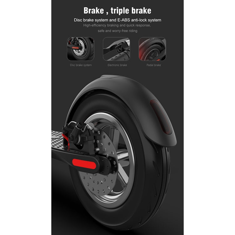 [EU Warehouse] X8 Outdoor Waterproof Foldable Electric Scooter with 10 inch Vacuum Tires & LCD Display & LED Lights & 10AH Lithium Battery, Load-bearing: 20-100kg (Black)